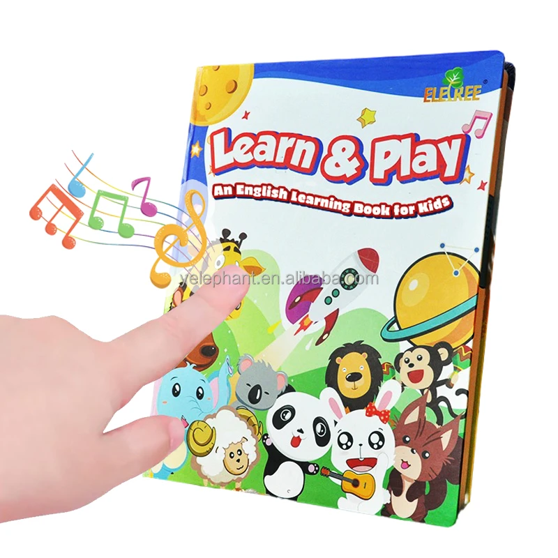 Kindergarten Children Electronic Sensory Pictures Teaching Letters Abc Toy For Kids Musical Book