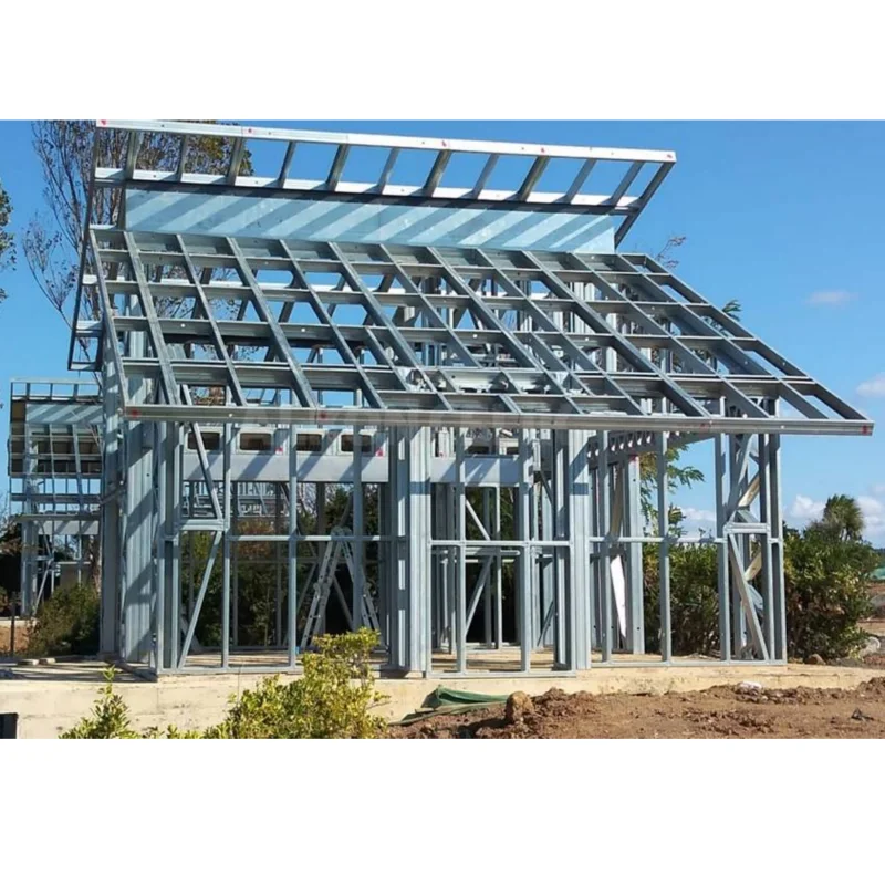 Высокое качество и новейший дизайн, сборная легкая стальная конструкция, дом для виллы, легкая стальная вилла