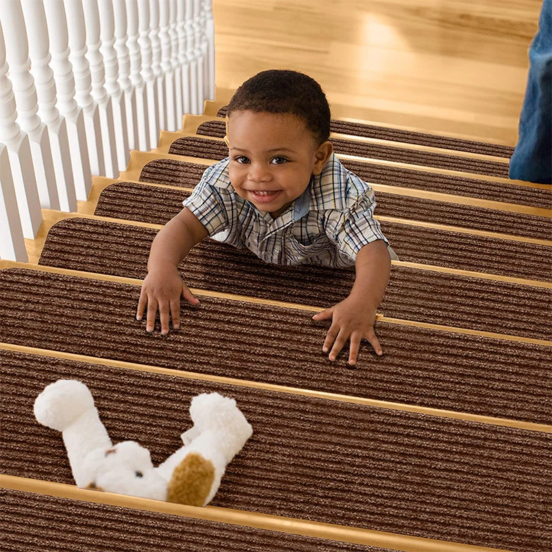 Stair carpet sticker polyester stair cover mat staircase tread carpet