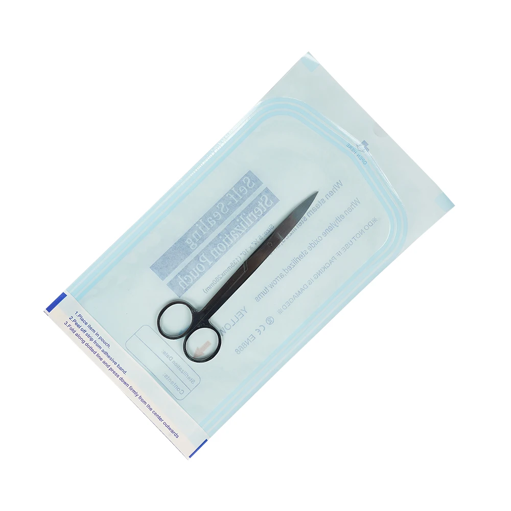 Medical sterilization packaging self sealing sterilization pouch Sterilization bag puncture hospital nail use