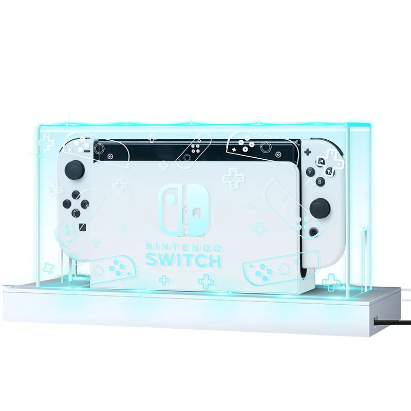 Nintendo switch dust cover luminous base box switcholed Acrylic main shell oled protective cover