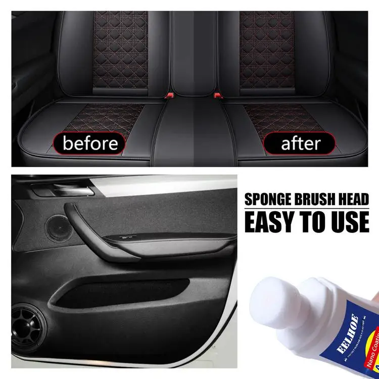 
Car Interior Cleaning Dashboard Polish Cleaner Multi Functional Coating Wax Leather Seats Panel Protect 