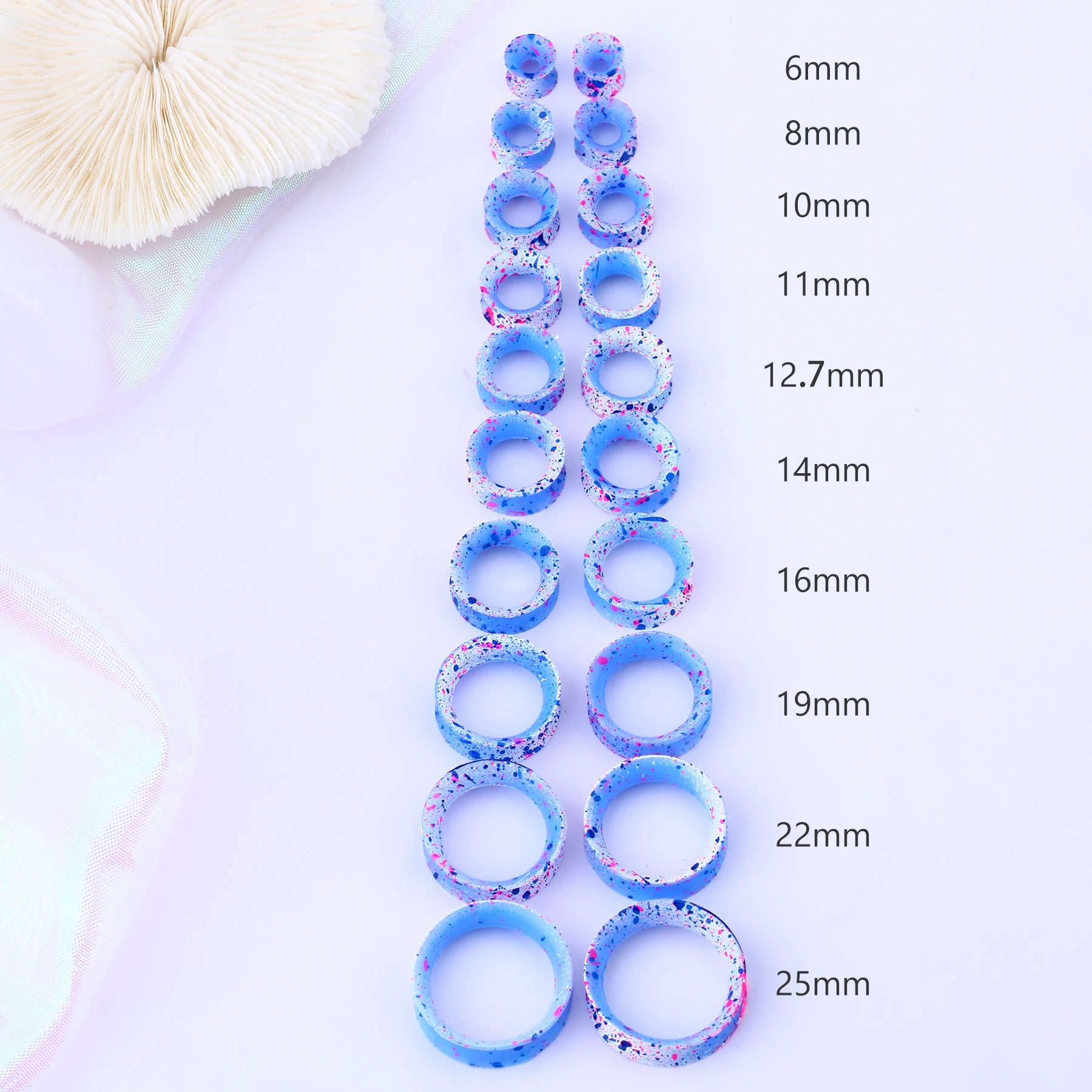 Ear Tunnels Plugs Piercing Set Soft-Silicone Ear Tunnels and Plugs Gauges Expander Stretcher Body Piercing Jewelry