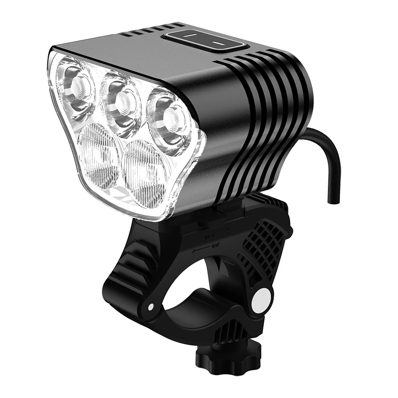 Quality Rain Proof Bike Lamp Aluminum Alloy Bicycle 8000LM Light Usb Led Rechargeable Bicycle Front Lights