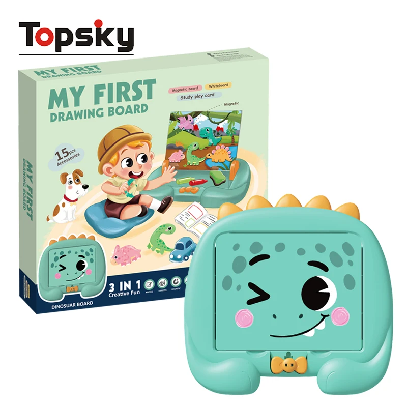 Новейшие мультяшная магнитная доска для рисования игрушки 3 в 1 мультяшная головоломка доска для рисования Развивающие игрушки для детей