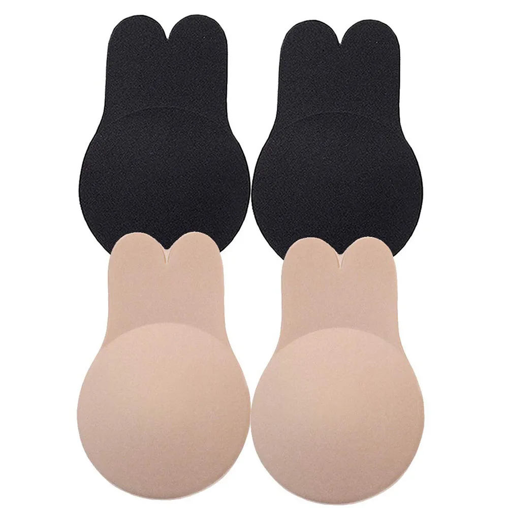 intimates accessories silicone adhesive invisible breast Lift Push Up adhesive pasties sticky bra Rabbit for nipple cover