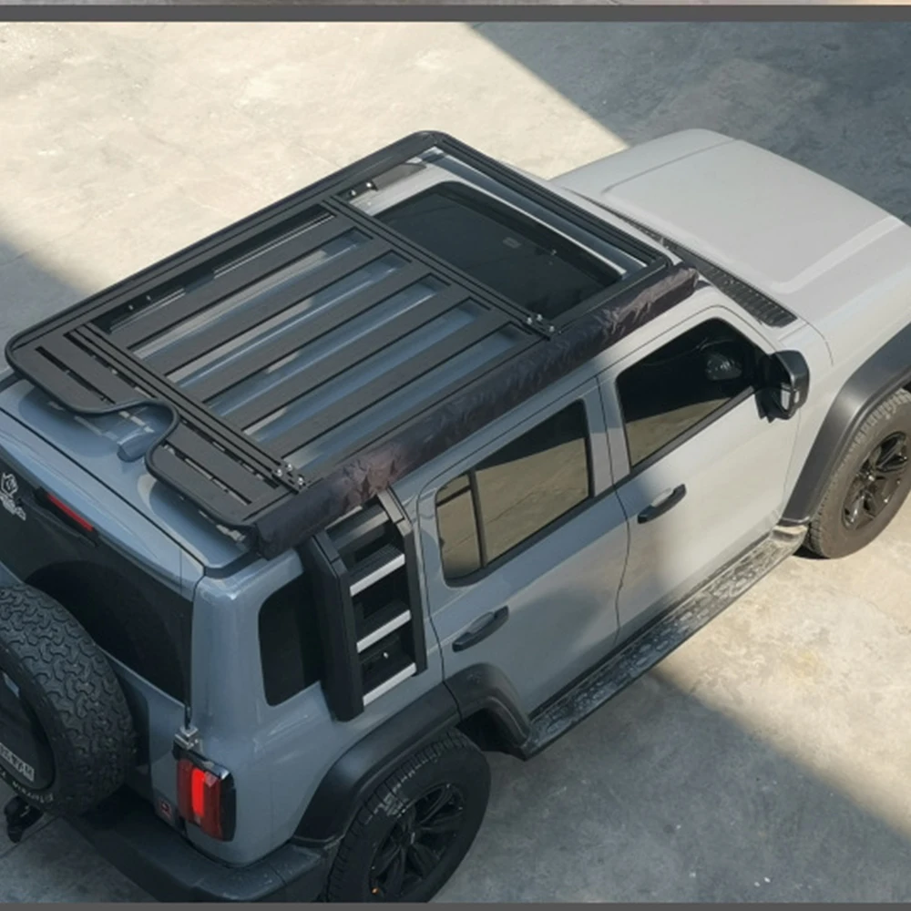 Car Accessories Aluminum Car Auto Spare Parts Flat Customized Roof Rail Roof Rack For Tank