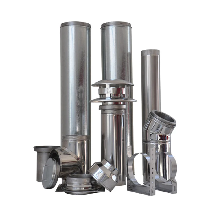 Reasonable Price Double Wall Flue Pipe Staight Length Fittings Collar Adaptors Flue Pipe