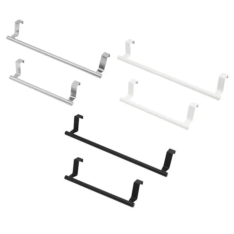 Wholesale Hanging Type Stainless Steel Single Pole Towel Bar Rack Cabinet Door Back Rag Hanger