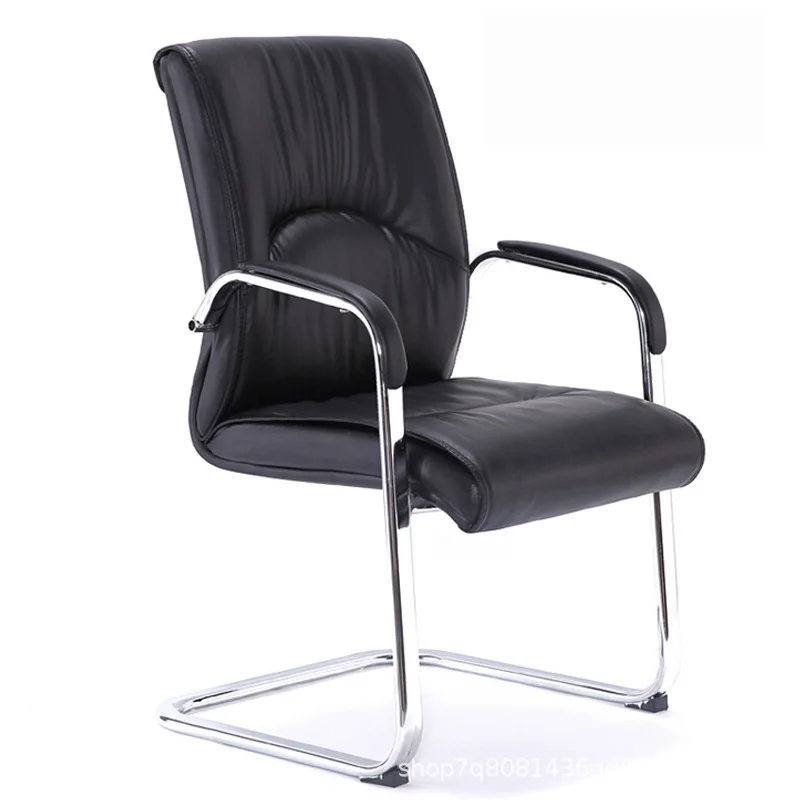 commercial furniture new arrival in stock armrest black metal frame meeting room visiting  bow chairs for office