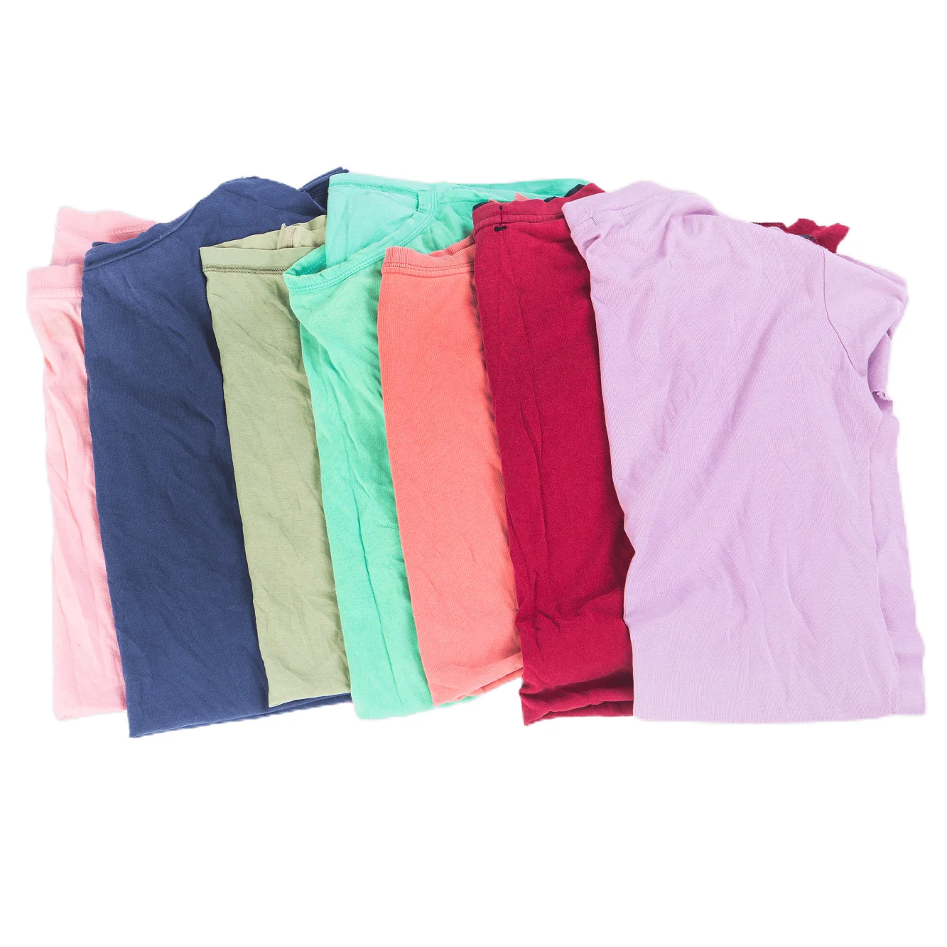 Тёмные цветные тряпки для футболок класса А 100% хлопковые художника текстильные отходы переработанные