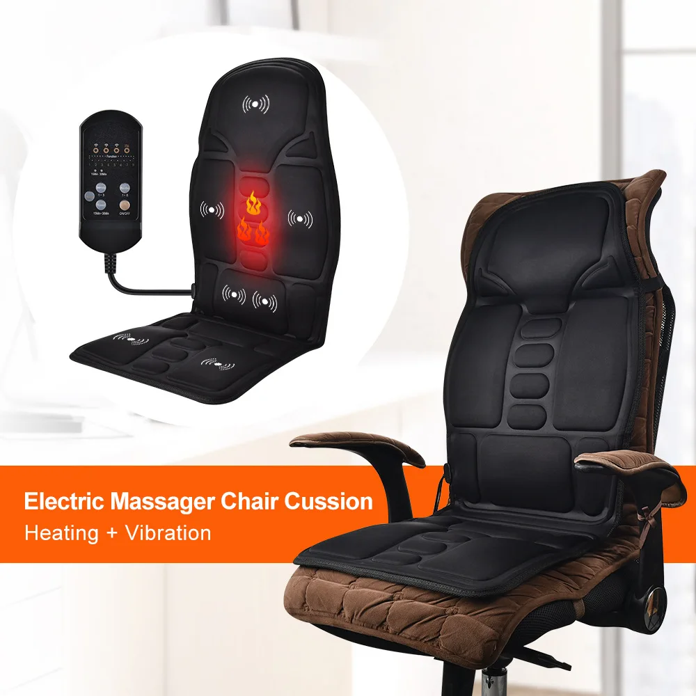 wholesale car seat electric body massager safe reliable car seat massage cushion with heating therapy function