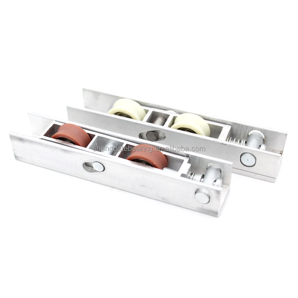 Furniture hardware Plastic Roller Wheel door window pulley Sliding wheel Aluminum Double roller