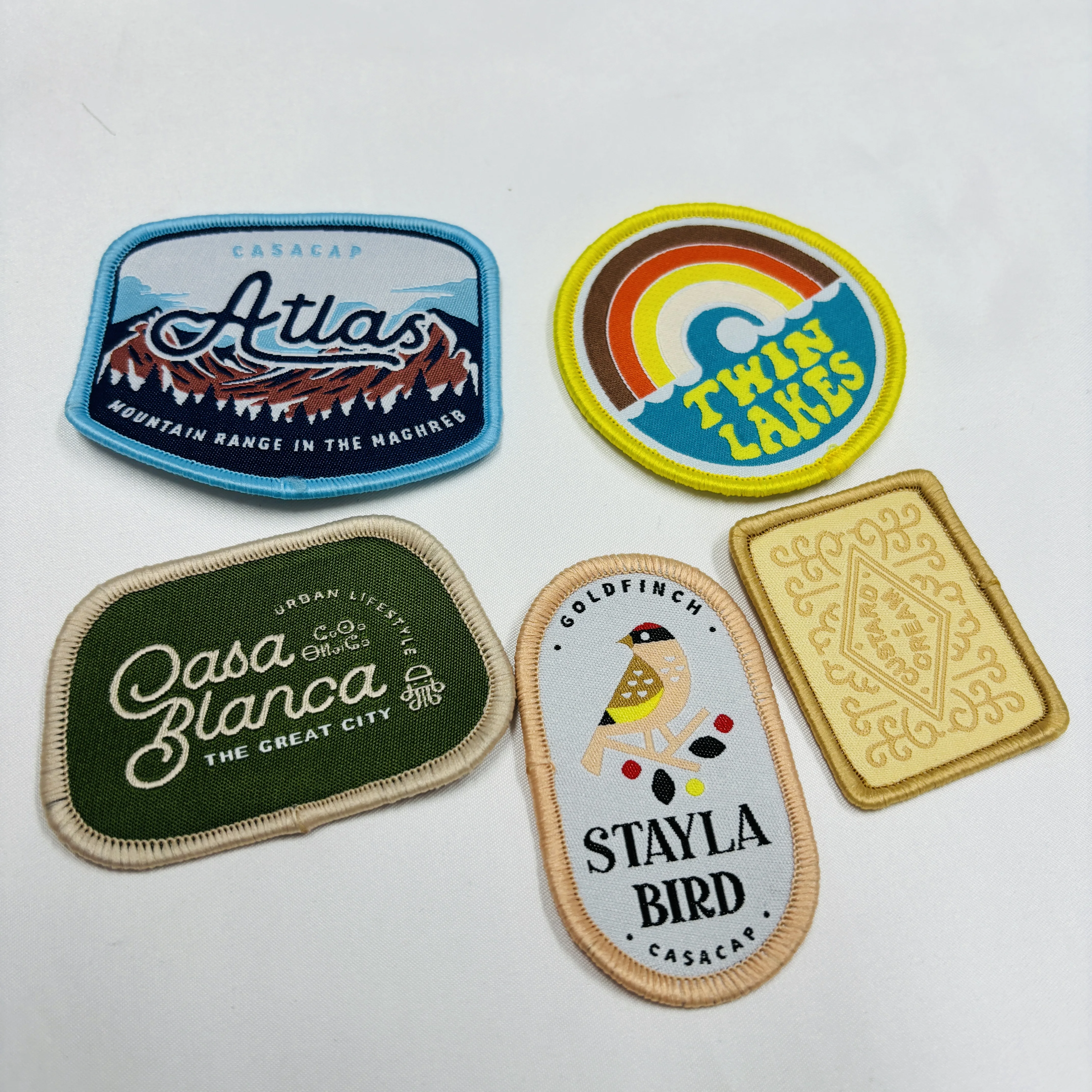 China factory Clothing Custom Woven Patch/Embroidery woven Patches Silicon Patch For Clothing