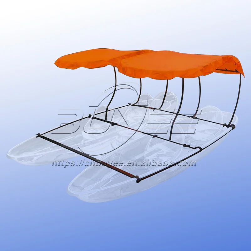 Factory Wholesale Clear Bottom Crystal Kayak 6 Person Transparent Boat Kayak