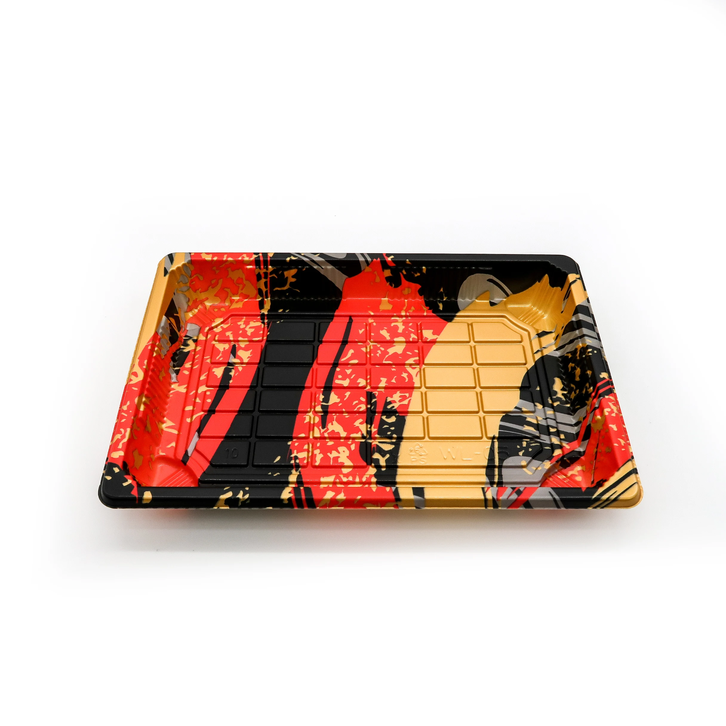 Eco Friendly Square Shaped Plastic To Go Small Sushi Nori Box