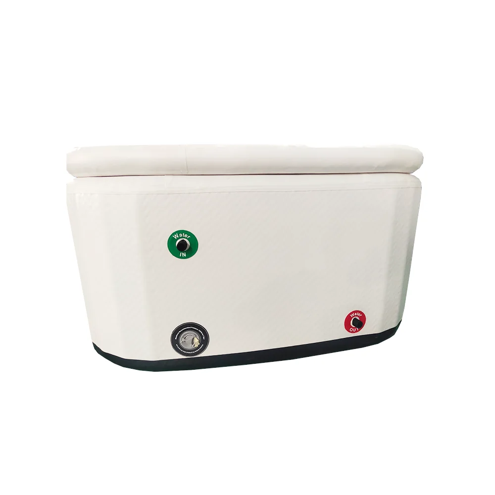 Aftersea Therapy portable inflatable ice barrel bath recovery pod tub for sale with lid cooling system water chiller cold plunge
