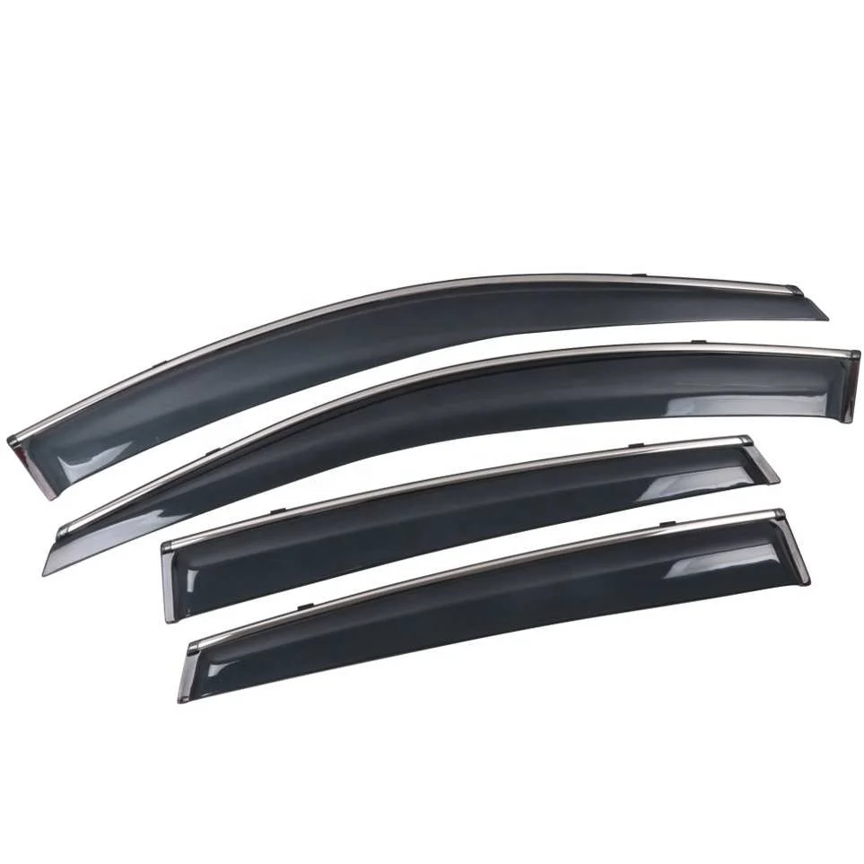 WZXD Factory Price Exterior Accessories Side Window Sunshades Rain Visor Door Visor Smoke For CRV 2007 Window visor 2007-2011