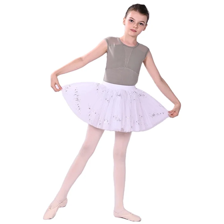 Новый дизайн, детские танцевальные костюмы для девочек, платья и гимнастические трико, цельнокроеные балетные костюмы (1600335518554)