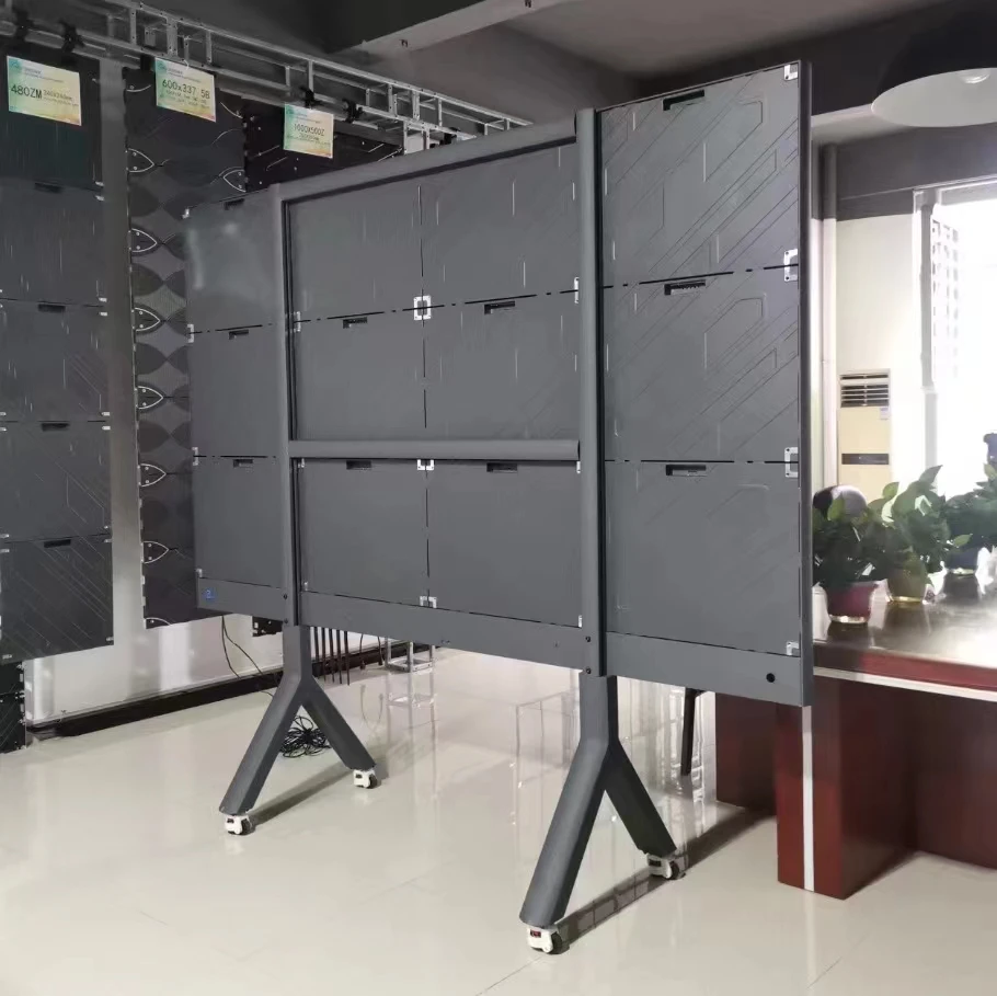 popular design high definition 2.56*1.44m 7680hz  P1.667 P1.86 P2 P2.5  indoor movable led screen TV