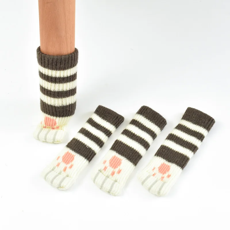 Factory wholesale round animal chair legs silicone small chair feet cover floor protection