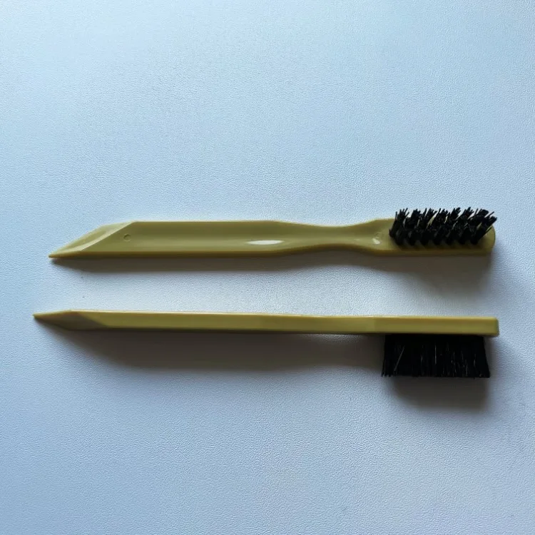 Plastic Handle Pig Hair PP Bristle Shoe Oil Cream Dipping Dauber Cleaning Brush Apply Shoe Oil To The Folds and Creases Shoes