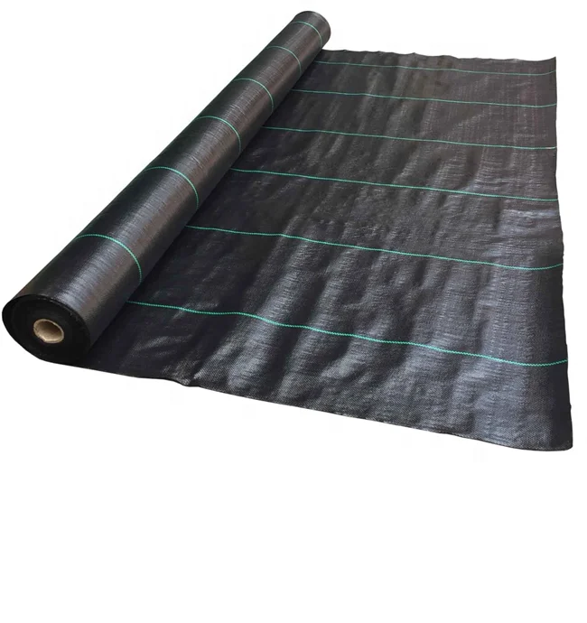 
High quality UV garden mat weed control cloth ground cover landscape fabric black plastic mulch 