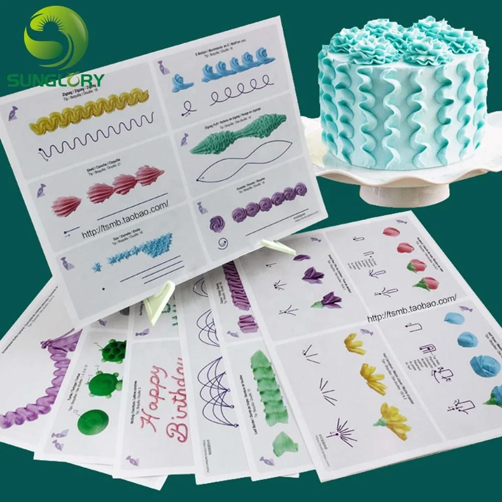 Инструменты для выпечки 12 шт. Кондитерская доска украшения кондитерских изделий 23 страницы кондитерские изделия глазировки бумага начинающих включая 1 прозрачную тарелку