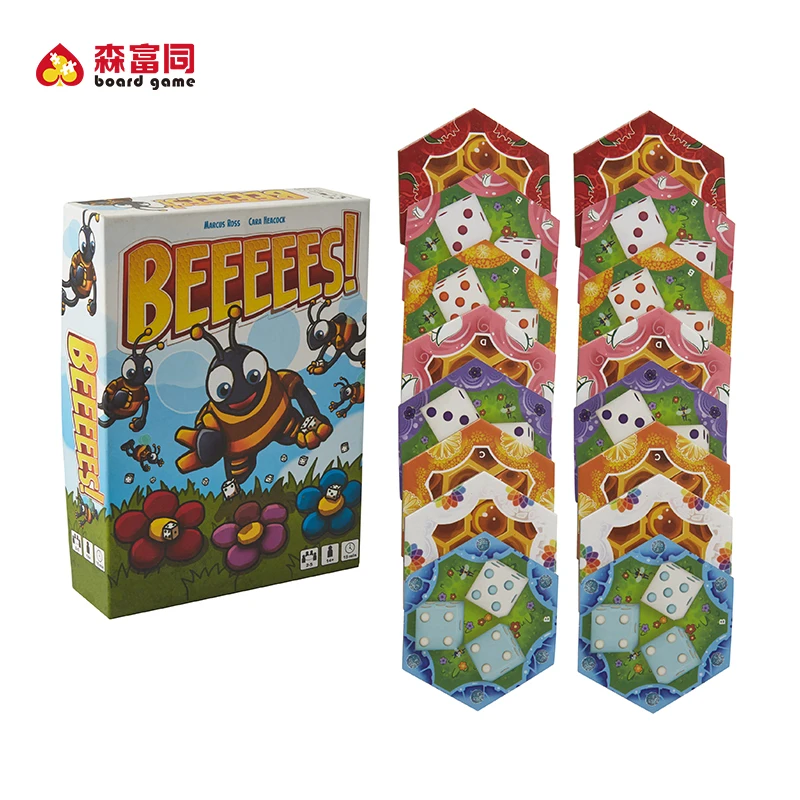 Thick Hexagon Family Kids/Adults Custom Printing Card Game Manufacturers