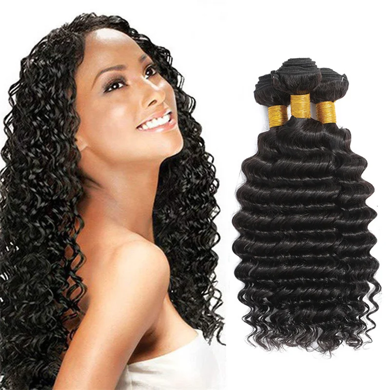 wholesale virgin deep curly hair bundles human bulk human hair extension bundles with closure