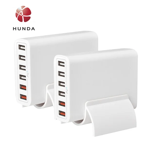  Оптовая продажа универсальное автомобильное зарядное устройство с Мульти usb адаптер для телефонов и планшетов портативный 6 порт QC3.0 60 Вт телефон зарядного устройства