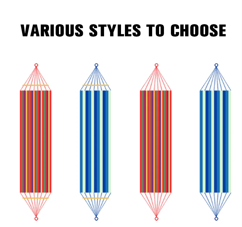 Outdoor Camping Canvas Hammock Indoor Park Leisure Dormitory Swing Single Double Canvas Hammock