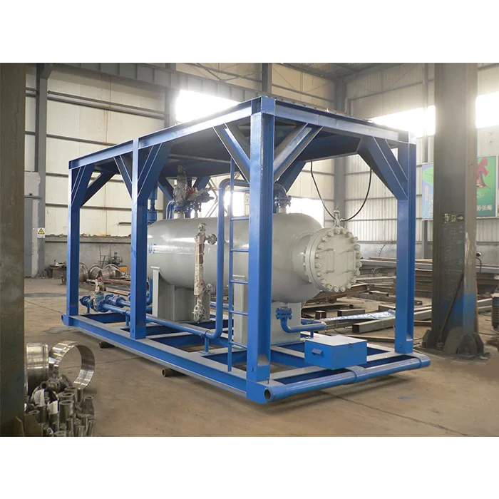well test separator skid-mounted oil gas water three phase separator equipment