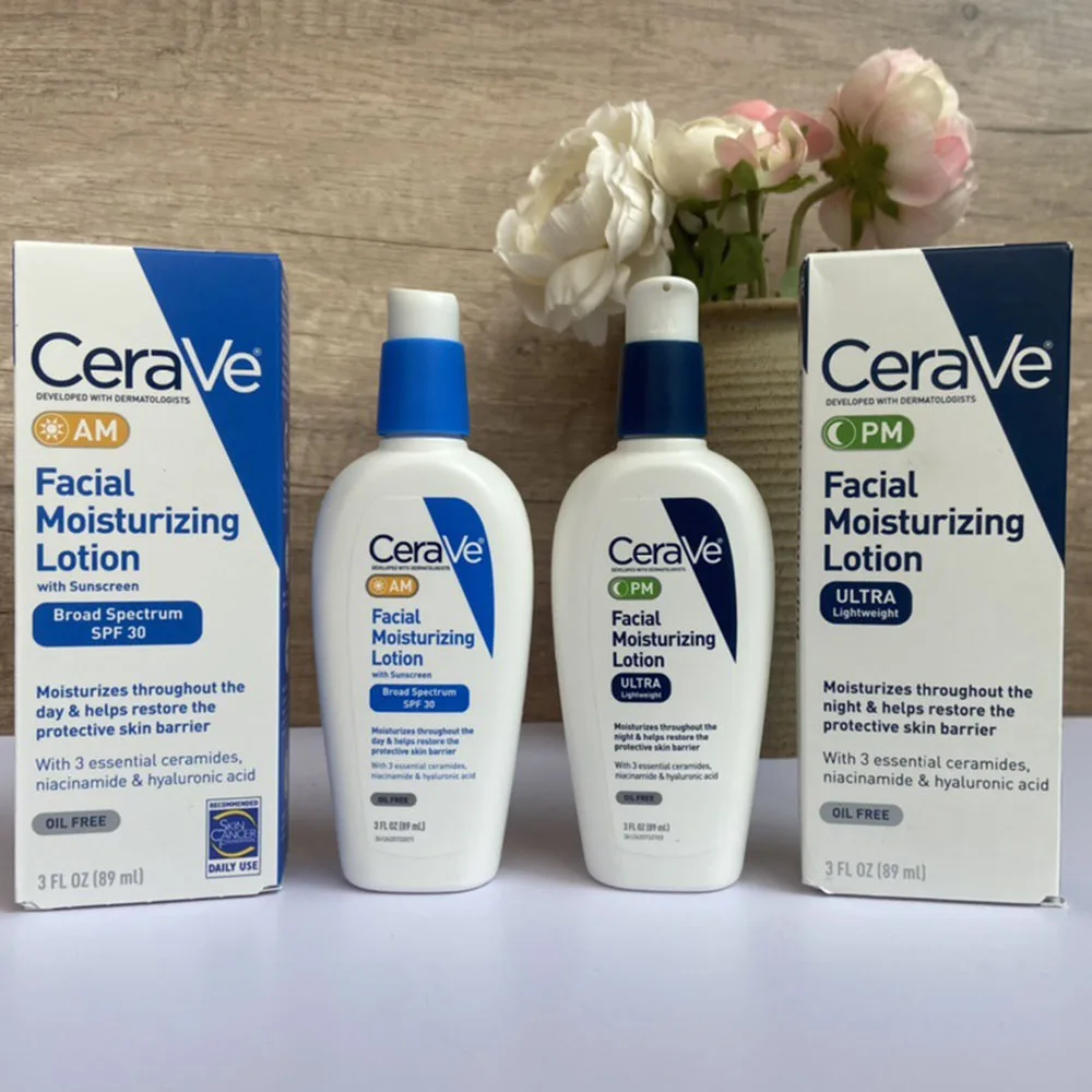 Hot Selling 89ml CERA AM Facial Moisturizing Lotion with SPF30 Sunscreen Face Cream & Lotion