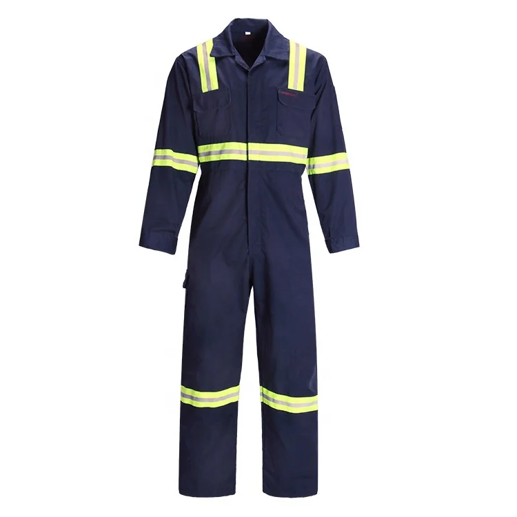Hot Sale Men Reflective Fireproof Plus Safety Boiler Suit Coverall Fire Resistant