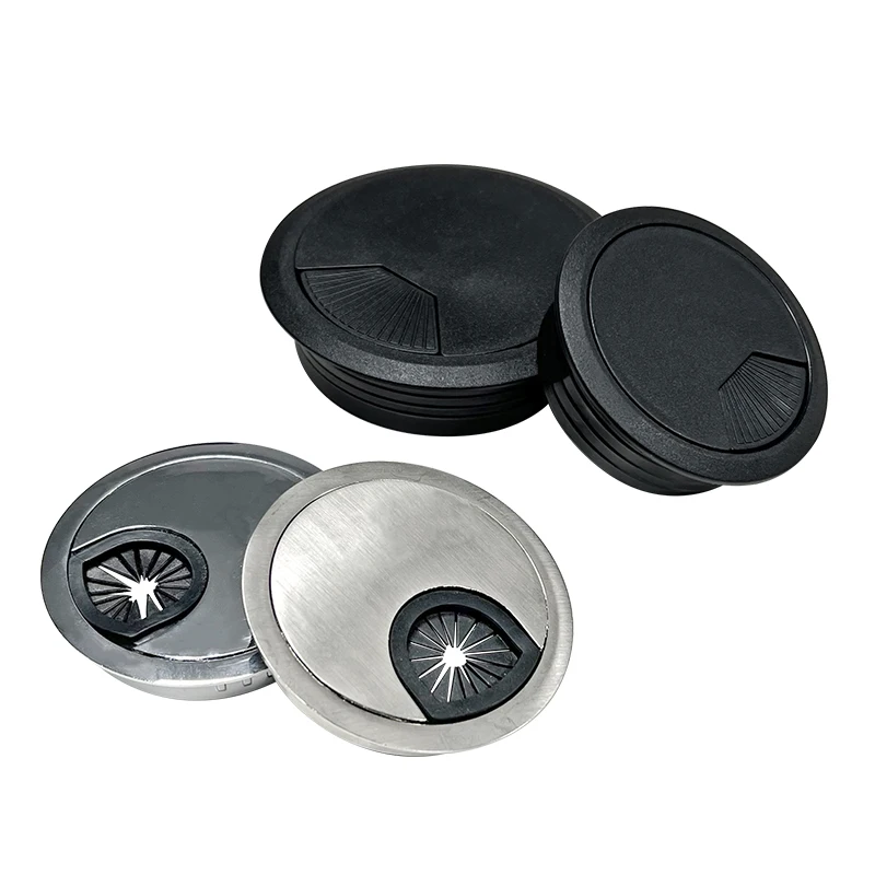 HD Office decorative fittings office computer rectangular desk cable wire management grommet