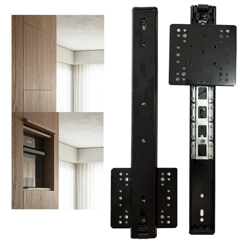Карманный дверной скользящий комплект оборудования с поворотным шарниром скрытый Поворотный штекер полным удлинителем невидимый шарикоподшипник для двери шкафа Скользящая дорожка