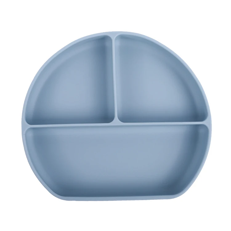 Wholesale Divided Plate Kids Dinner Plate Baby Silicone Plate For Toddlers