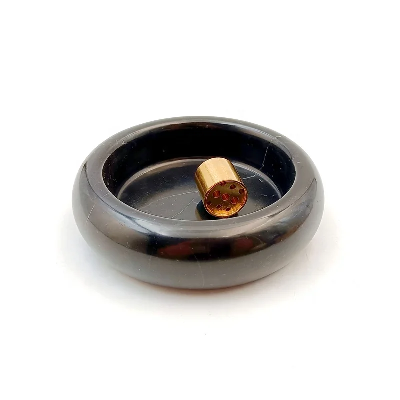 Meditation Beautiful Natural Marble Incense Burner Easy to Catch All The Incense Ashes