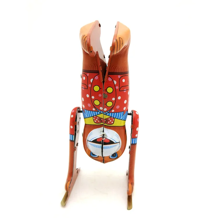 Tin Wind Up Toy Tumbling Monkey Hotel Room Decoration
