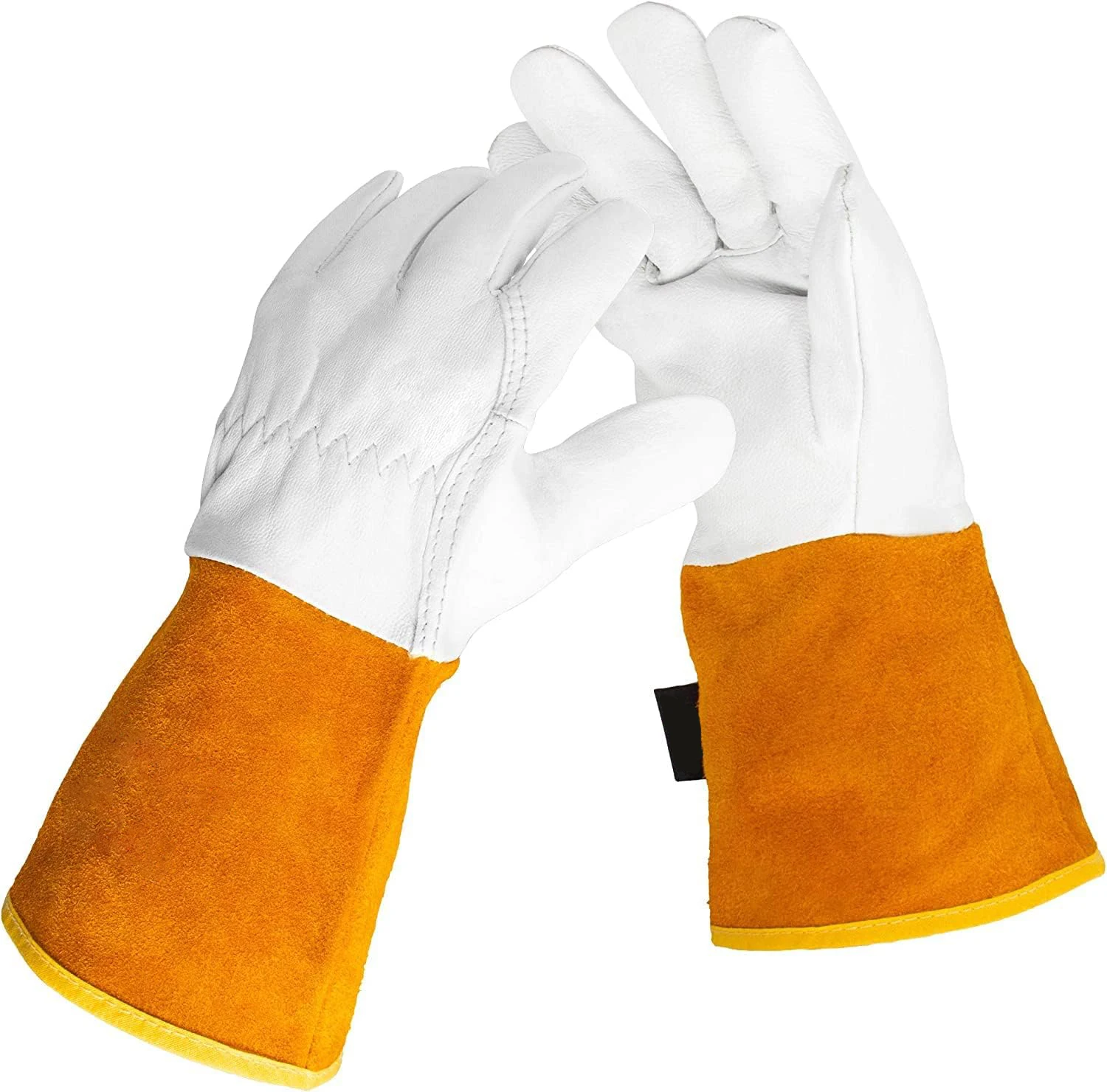 custom made labor protection goatskin gloves working leather mig tig welding gloves for women