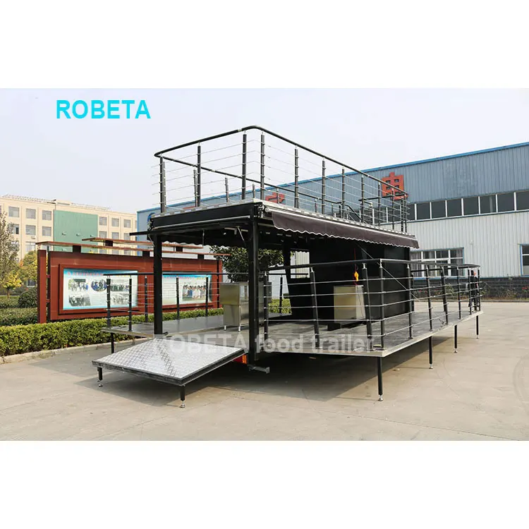 Mobile Pizza Truck Fast Food Kiosk Ice Cream Beer Bar Hot Dog Kitchen Trailer Food Cart