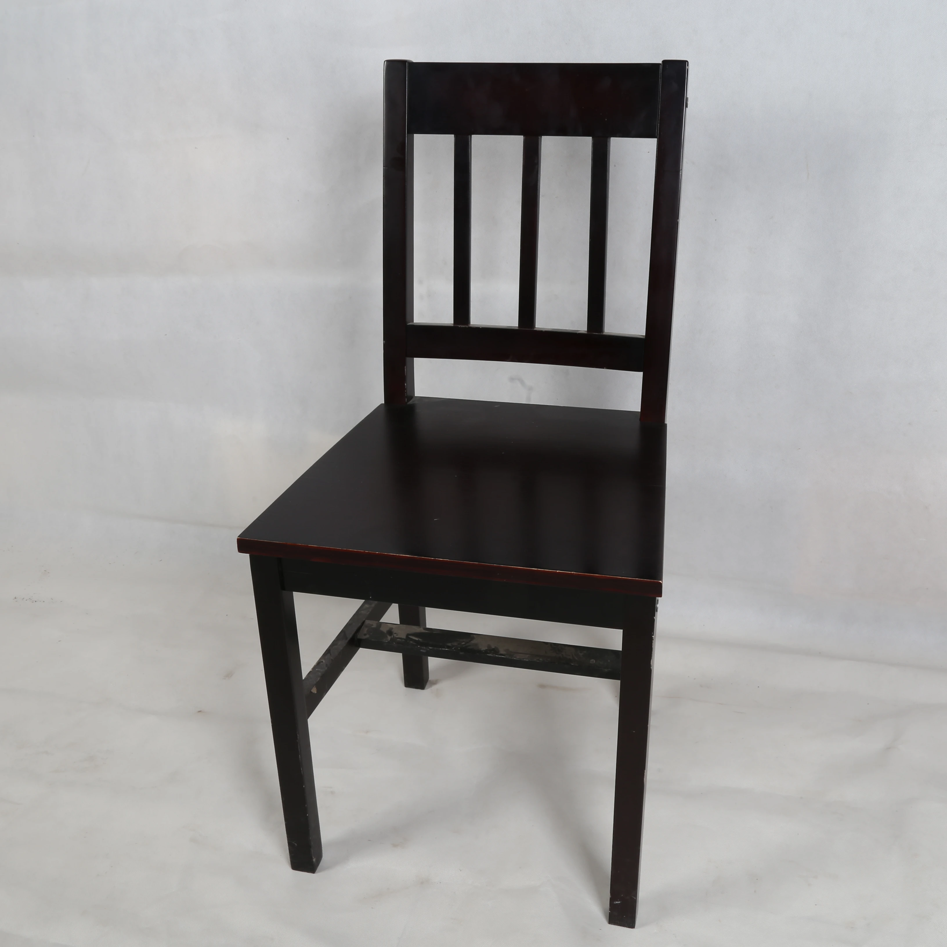 Outdoor Patio Solid Wood Dining Chairs Folding Chairs With Padded Seats