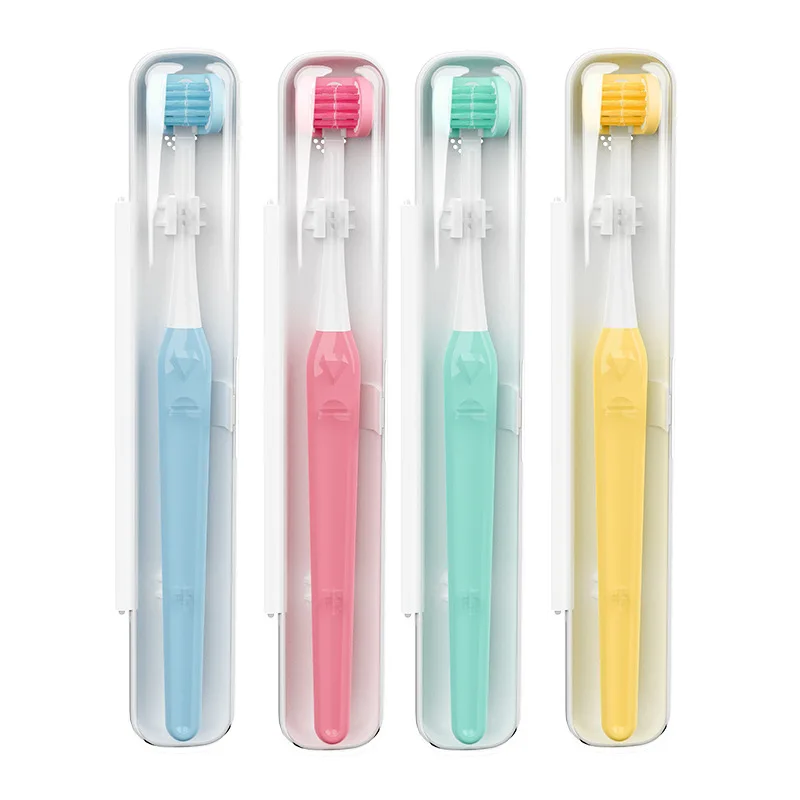 Hot sale new design children 3 sided toothbrush1pc 3-sided toothbrush soft and gentle clean 360 three sided toothbrush for men