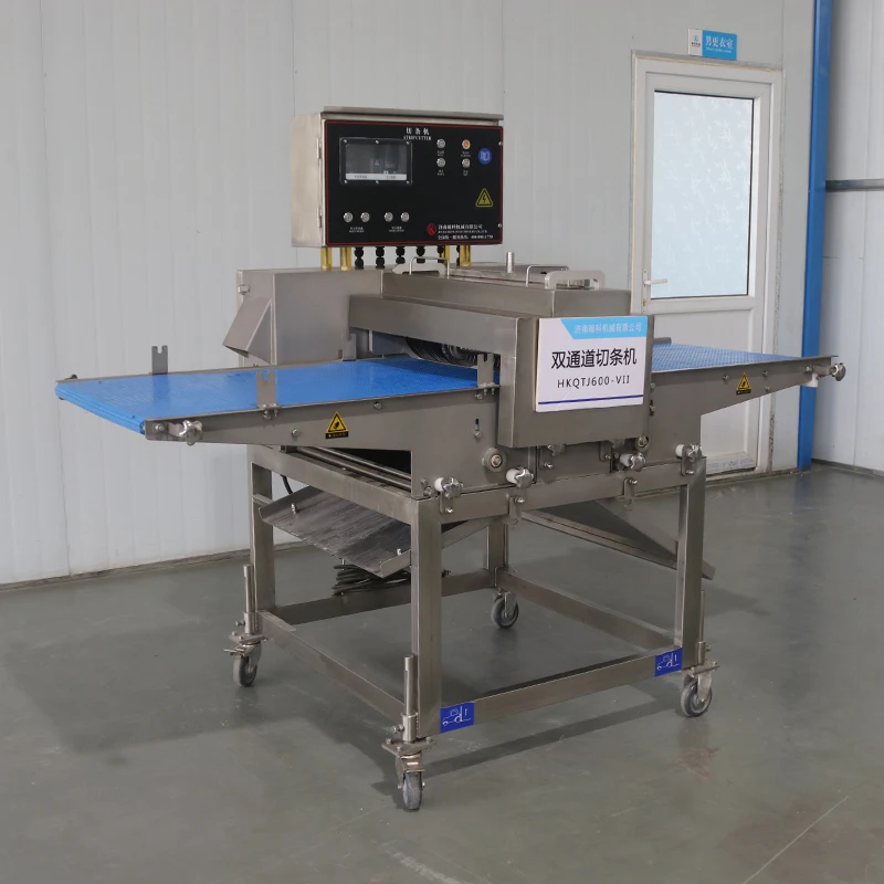 automatic commercial butcher dried square goat cow slice fresh meat saw steak cube strip cutting machine price