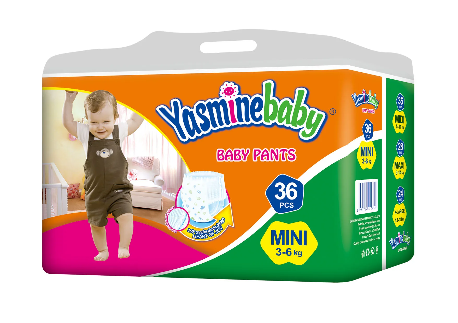 Newborn disposable soft comfort pull up baby pants diapers made in china