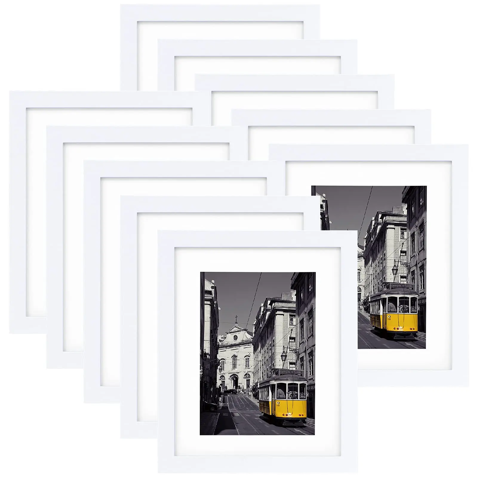 wholesale Hot Sale 4X6 8X10 11X14 12X16 16X20 4X4 6X6 8X8 10X10 black and white photo frames designs personalized picture frame