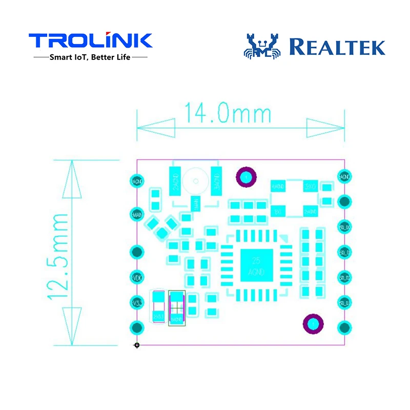 Sufficient Supply RTL8189FTV-VC 2.4G WiFi Module for Android /Linux/ Win CE /iOS /XP/WIN7