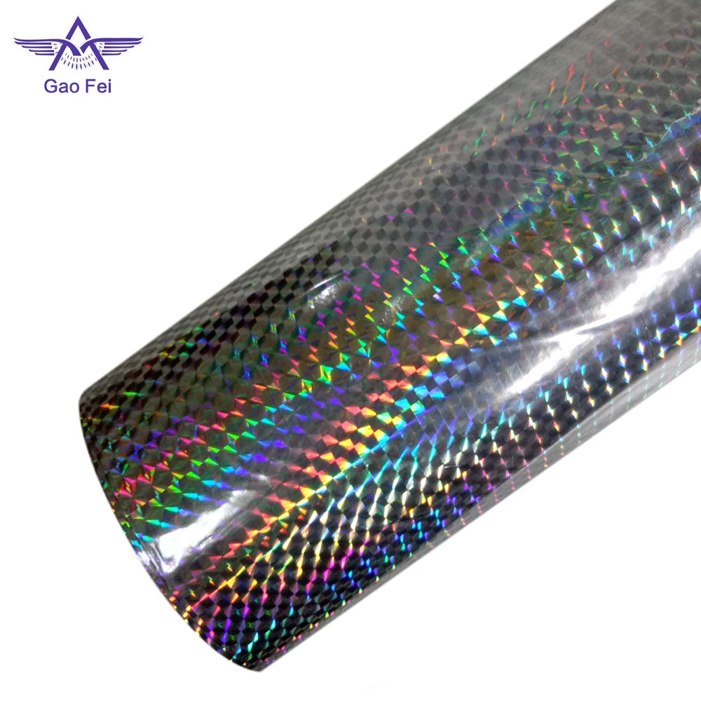 pillar rainbow custom pattern printable metalized hologram film for paper thermal and wet lamination holographic film laser film