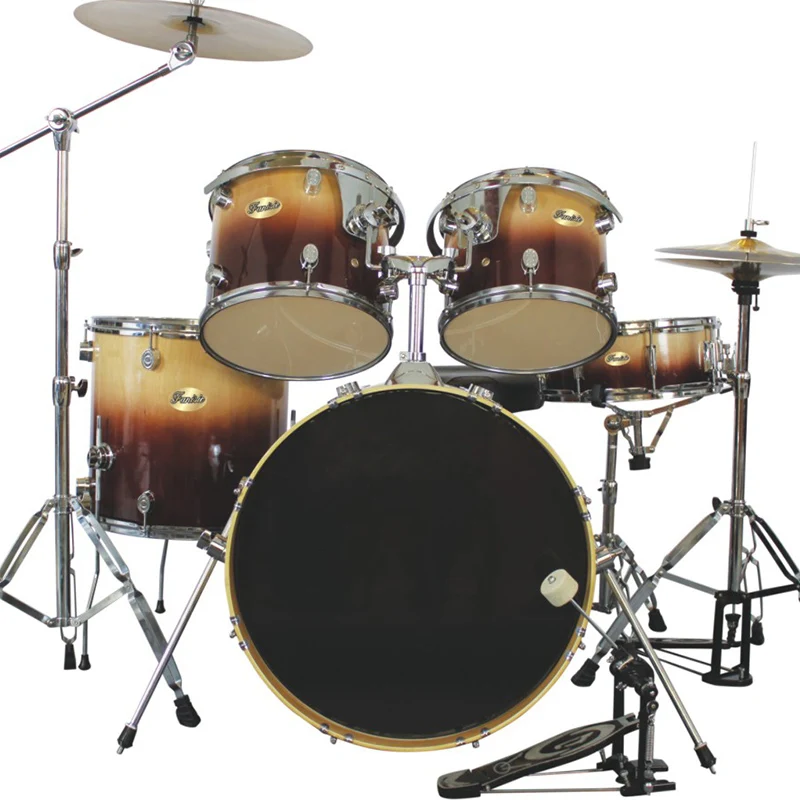 Good Quality Complete Percussion Musical Instruments Beginner Adult Jazz Professional 5 Piece Drum Kits
